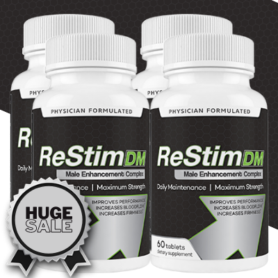4 Bottles for $199 | ReStimDM Male Enhancement Complex Improve Firmness, Performance, and Blood Flow ( 240 Tablets)